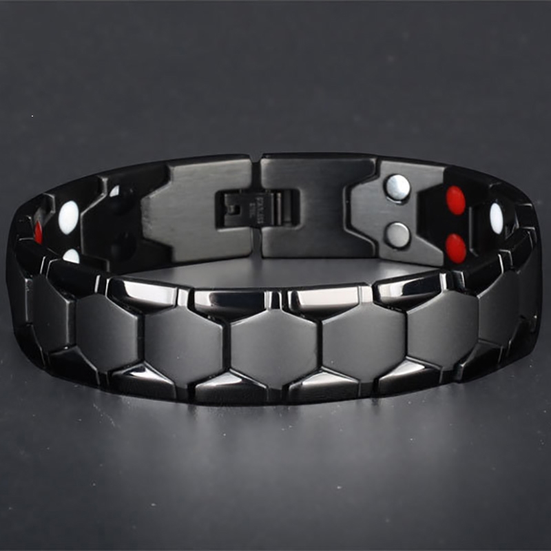 Coordinates Bracelet - メンズジュエリー抗疲労治癒ヘマタイトビーズストレッチ磁気ブレスレット治療ビーズ手首ブレスレットジュエリーギフト