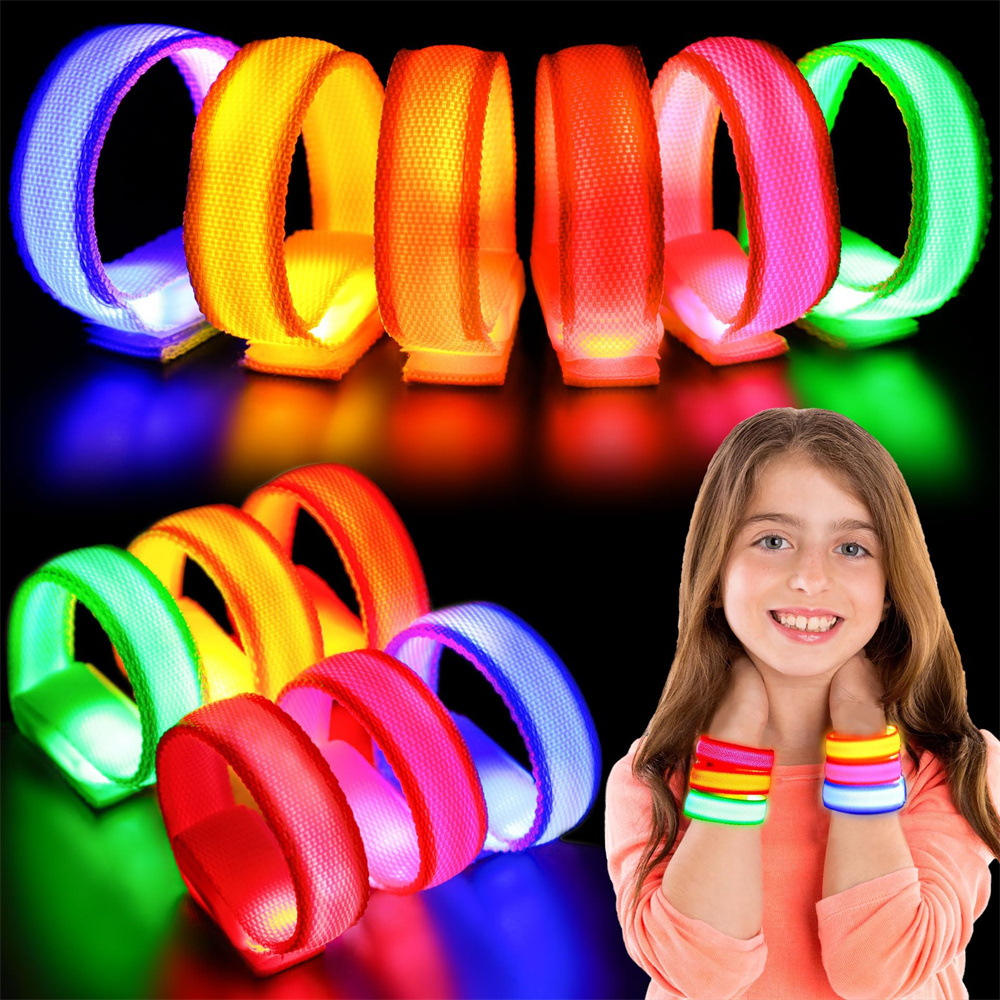 Coordinates Bracelet - LED反射ナイロンブレスレット,調節可能なアームバンド,発光アームバンド,ナイトランニング,クライミング,アウトドアスポーツ,安全性