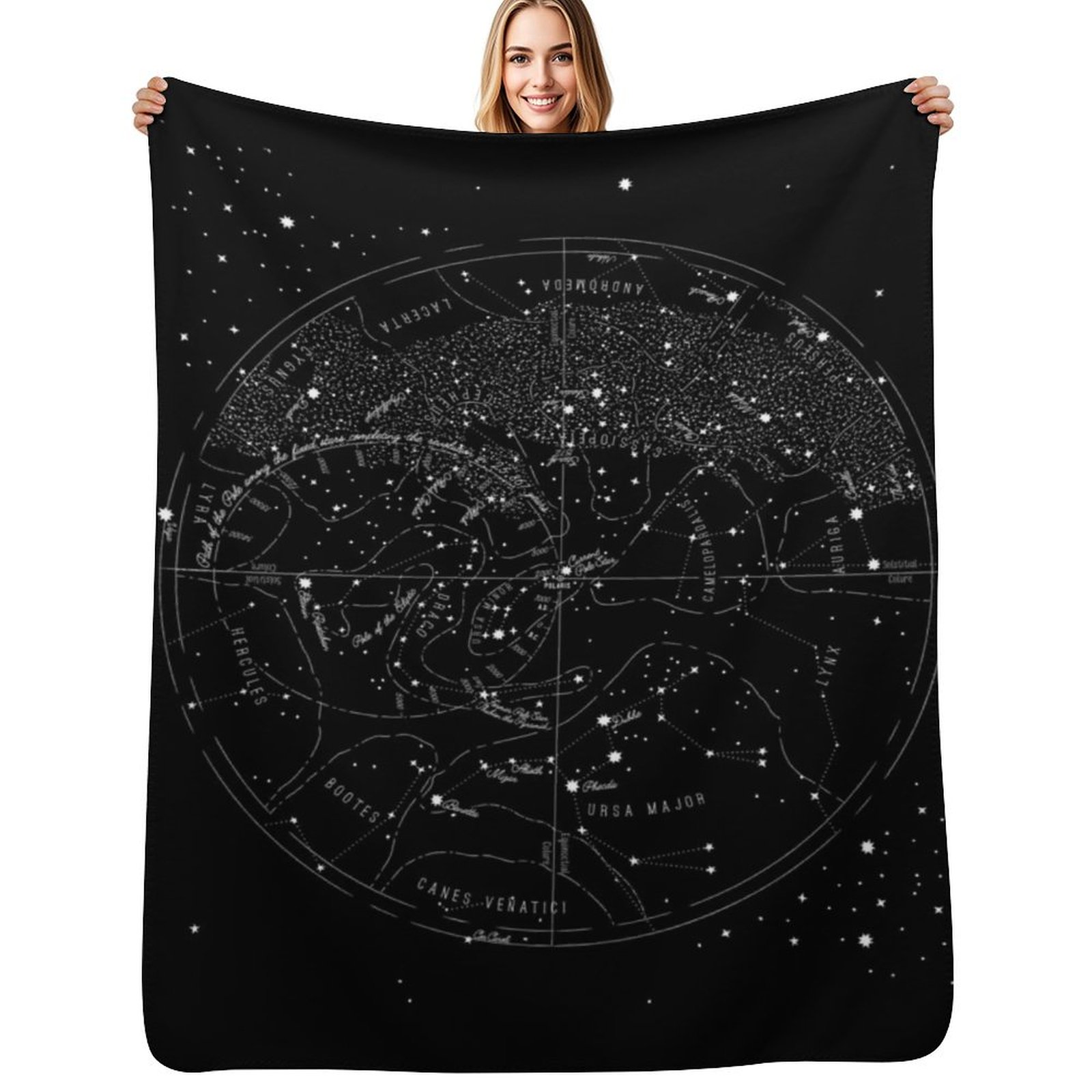 スターヴィンテージの詳細な1920年代の星図柄スローケット、 - Custom Star Map のレビューと価格