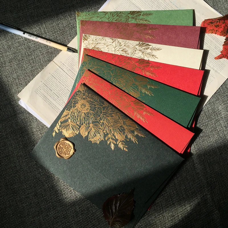 10 ピース/パケットハイグレードパール紙封筒結婚式招待状ヨ - Wax Seal Letter Kit のレビューと価格