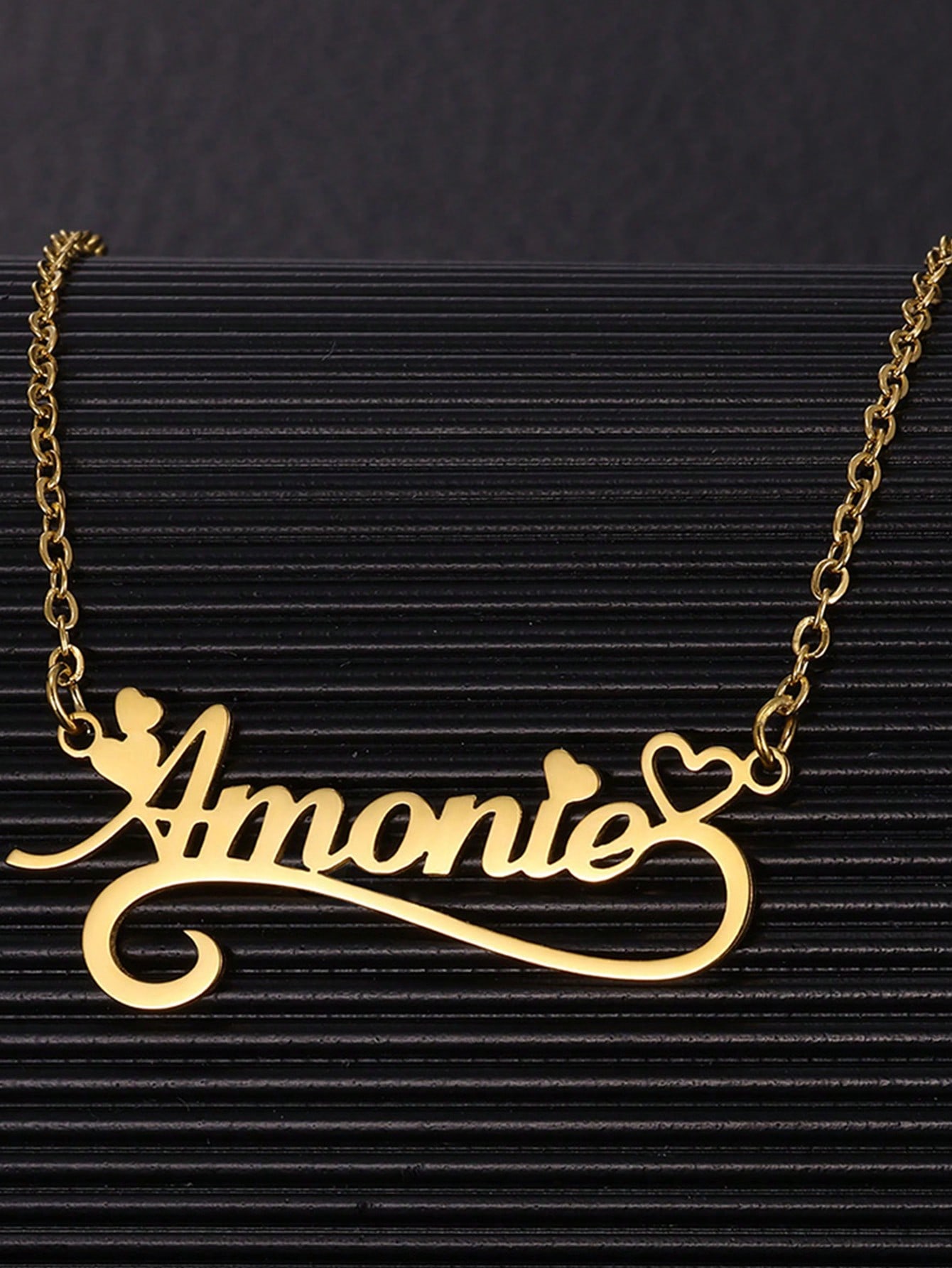 女性のためのパーソナライズされた名前のネックレス,ステンレス - Name Necklace Custom のレビューと価格