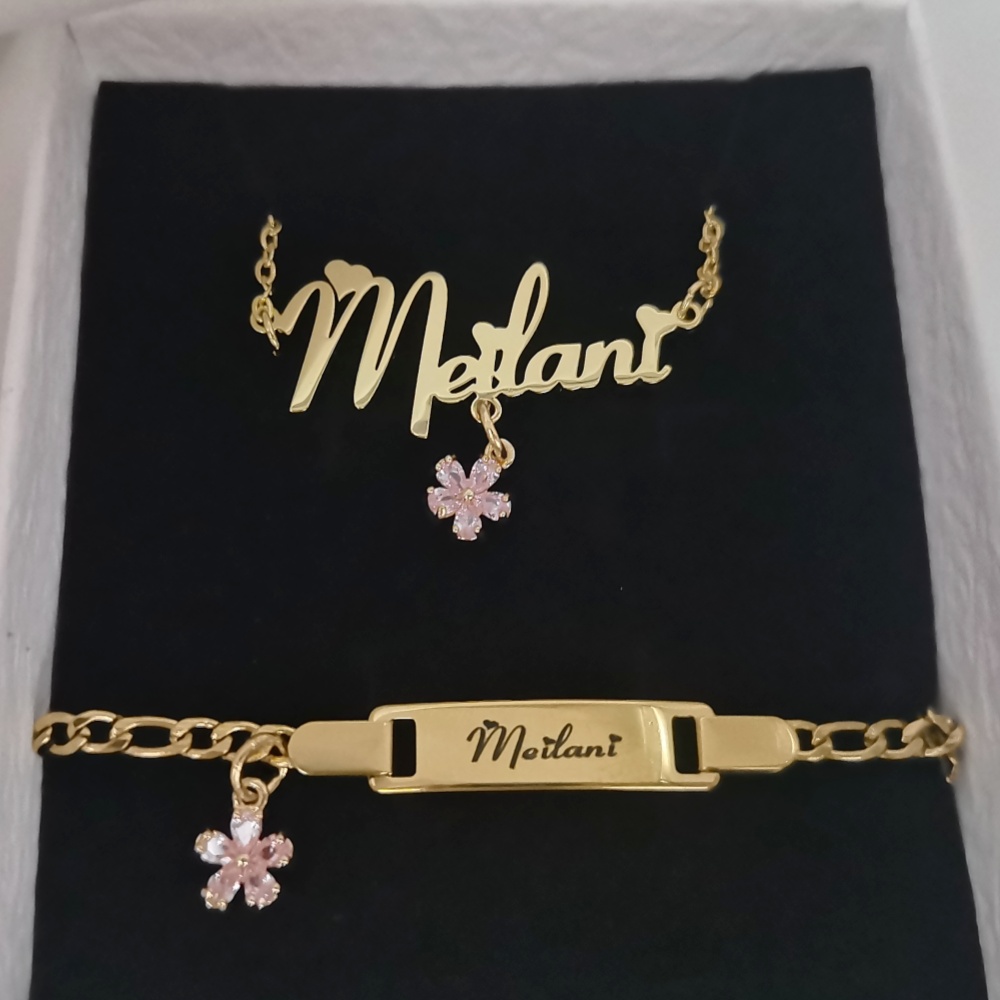 Leechee-子供のための小さなペンダントネックレス,カス - Name Necklace Custom のレビューと価格
