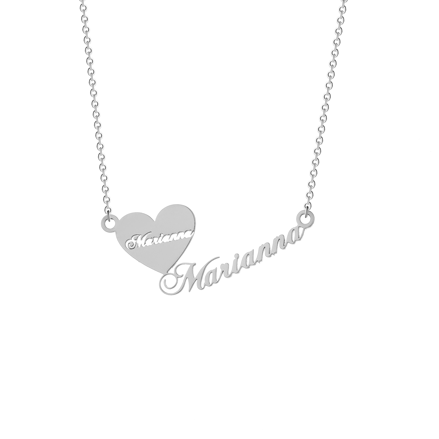 カスタマイズされたステンレス鋼のネームネックレス女性のための - Name Necklace Custom のレビューと価格