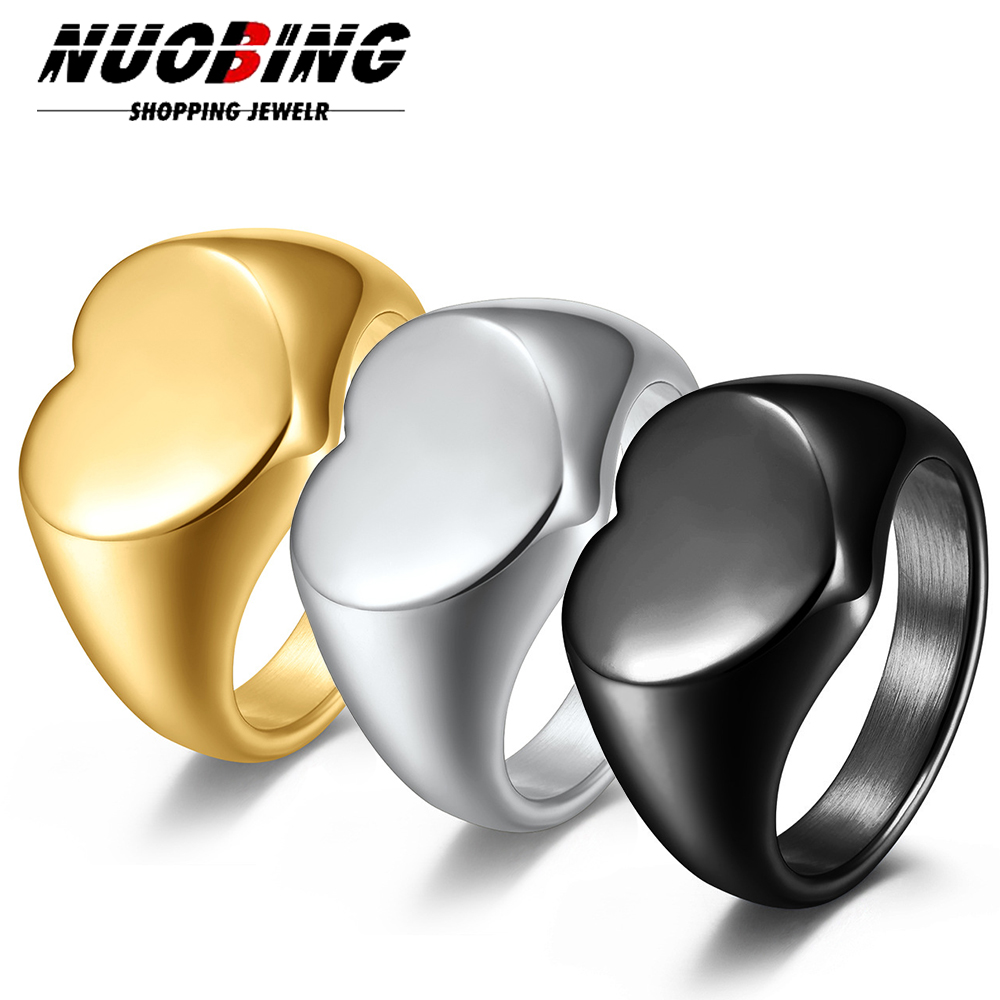 カスタマイズされた女性シグネットリングかわいいハート Rou - Initial Ring Custom のレビューと価格
